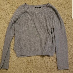 Grey knit sweater